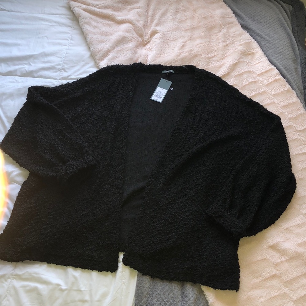 **Lightweight Black Cardigan**